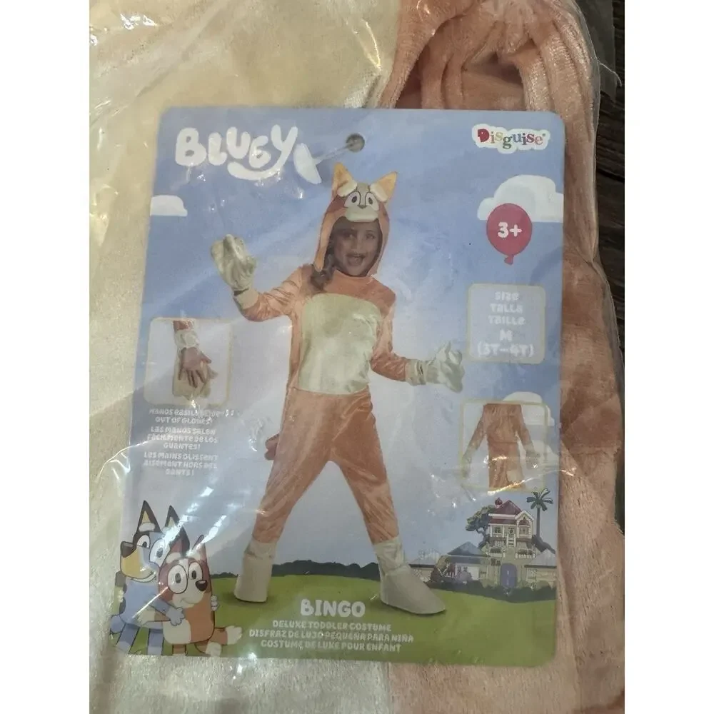 Bluey Bingo Halloween Costume By Disguise New In Bag Size 3T/4T NWT